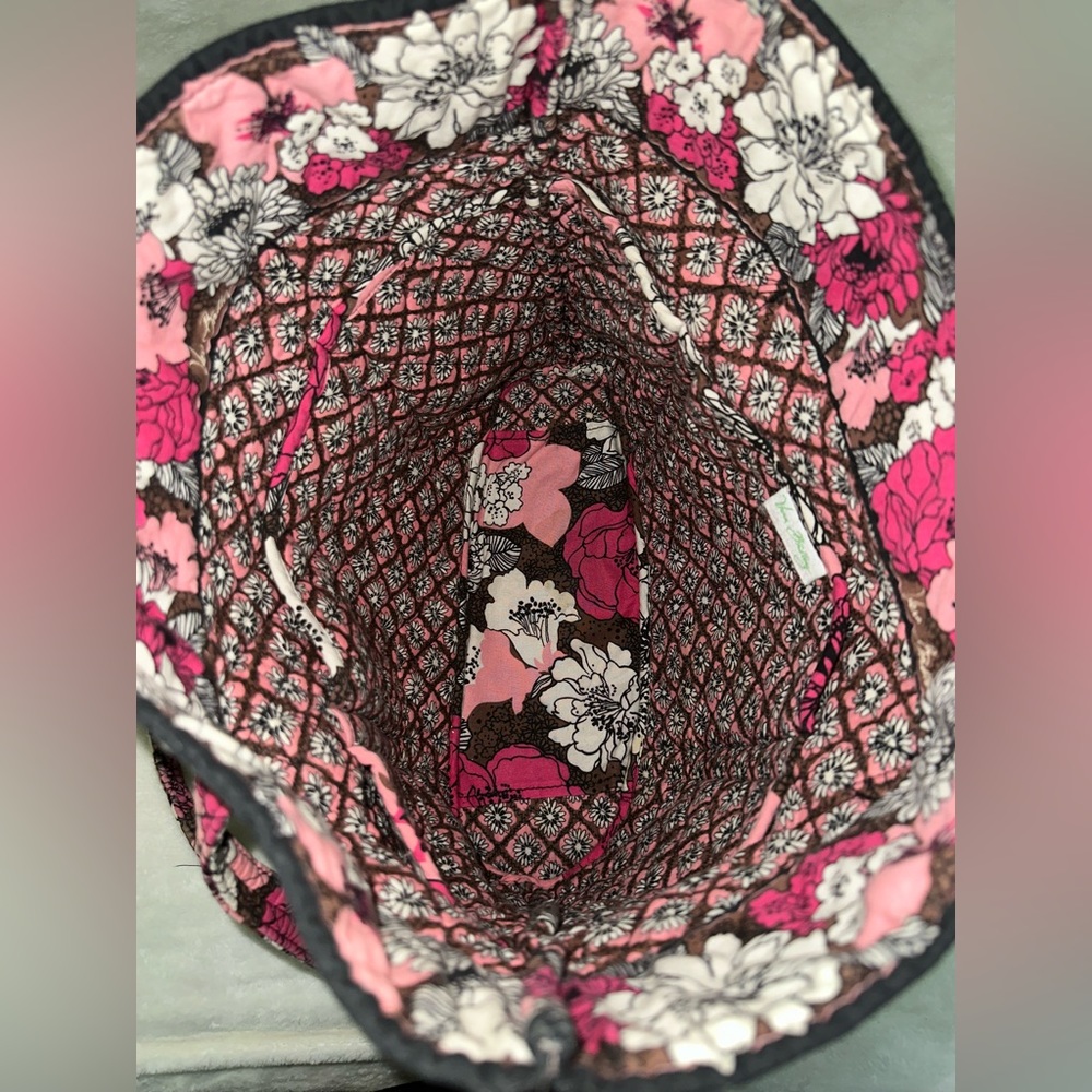 Vera Bradley Tote W/ Tortoise Shell Toggle Closur… - image 5